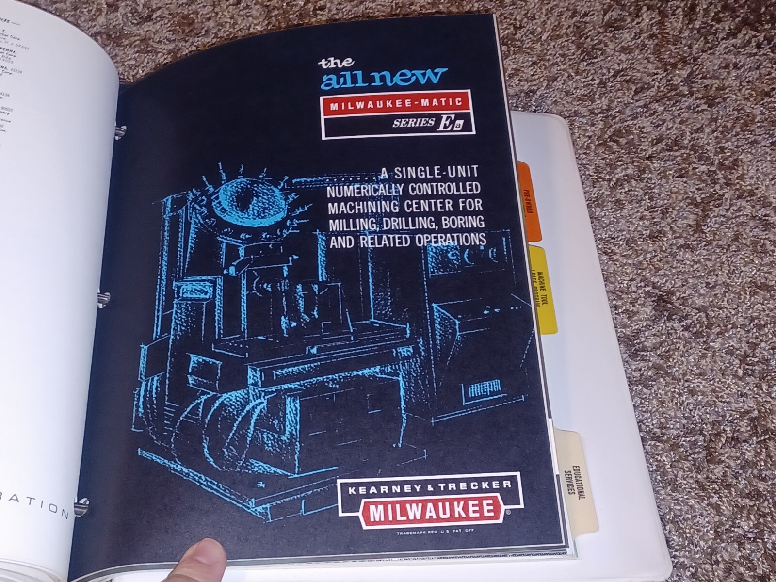 1975 KEARNEY & TRECKER MILLING BORING MACHINES Book SALES CATALOG MILWAUKEE TOOL