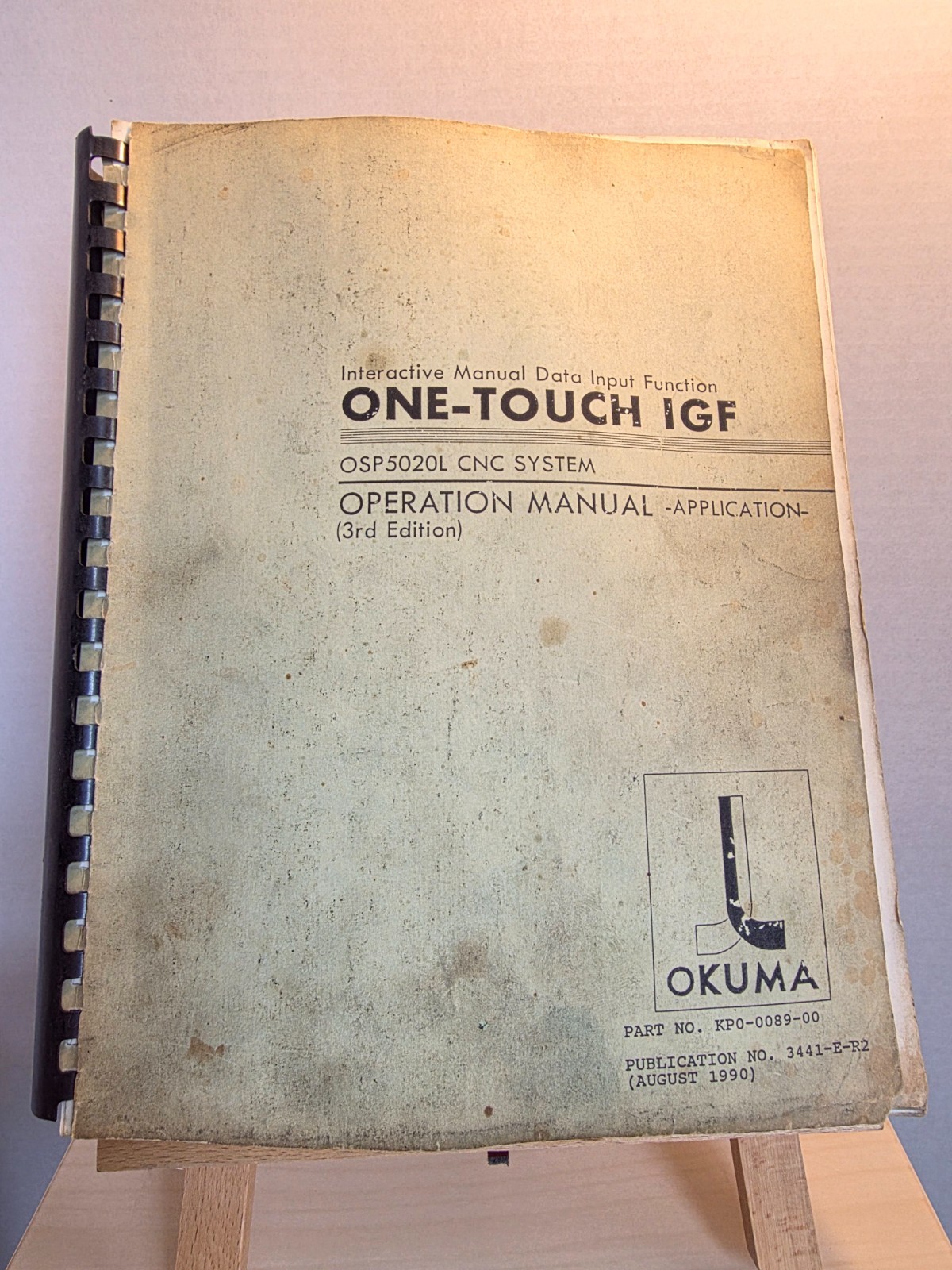 Okuma interactive manual data input function one-touch IGF OSP5020L CNC Manual