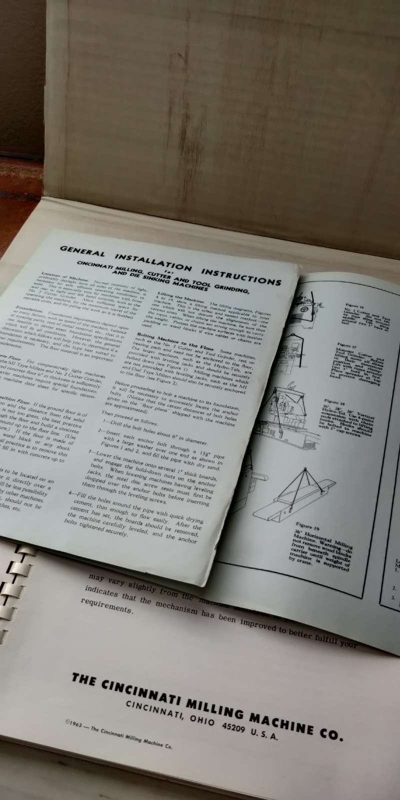 1967 Cincinnati Milling Machine ~ Toolmaster Mill Service Manual & Parts List