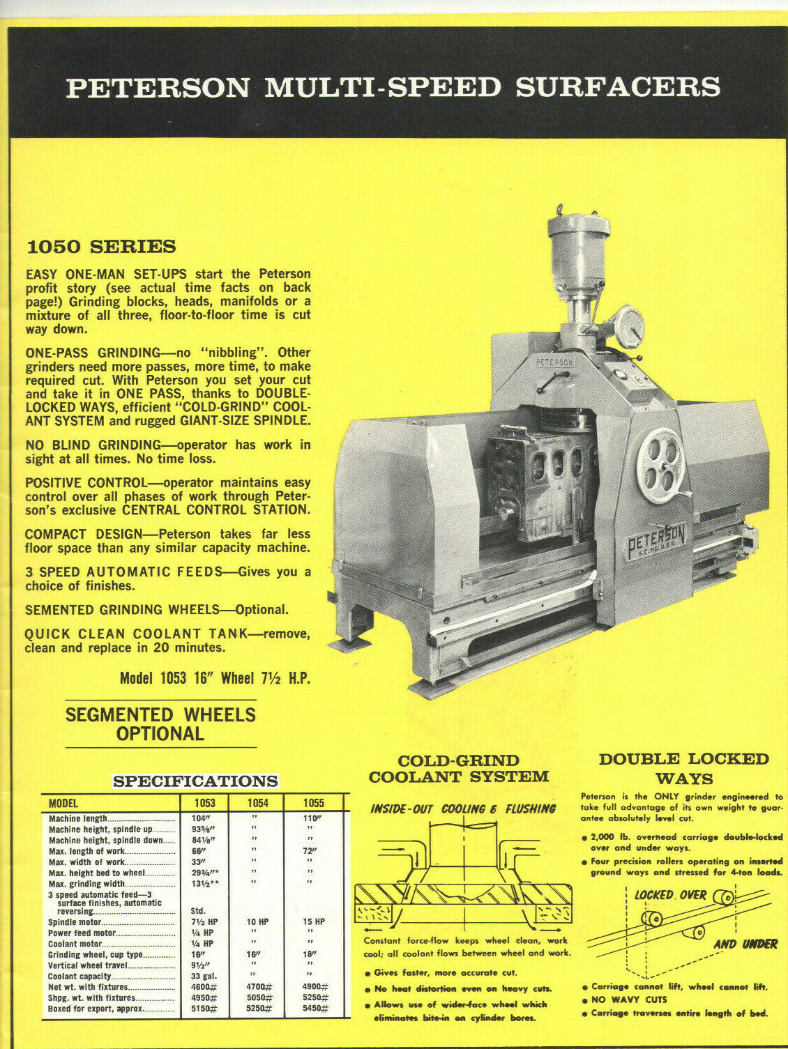 VINTAGE 1960s PETERSON MACHINE TOOL CATALOG! MERRIAM, KS! FOR THE AUTO INDUSTRY!