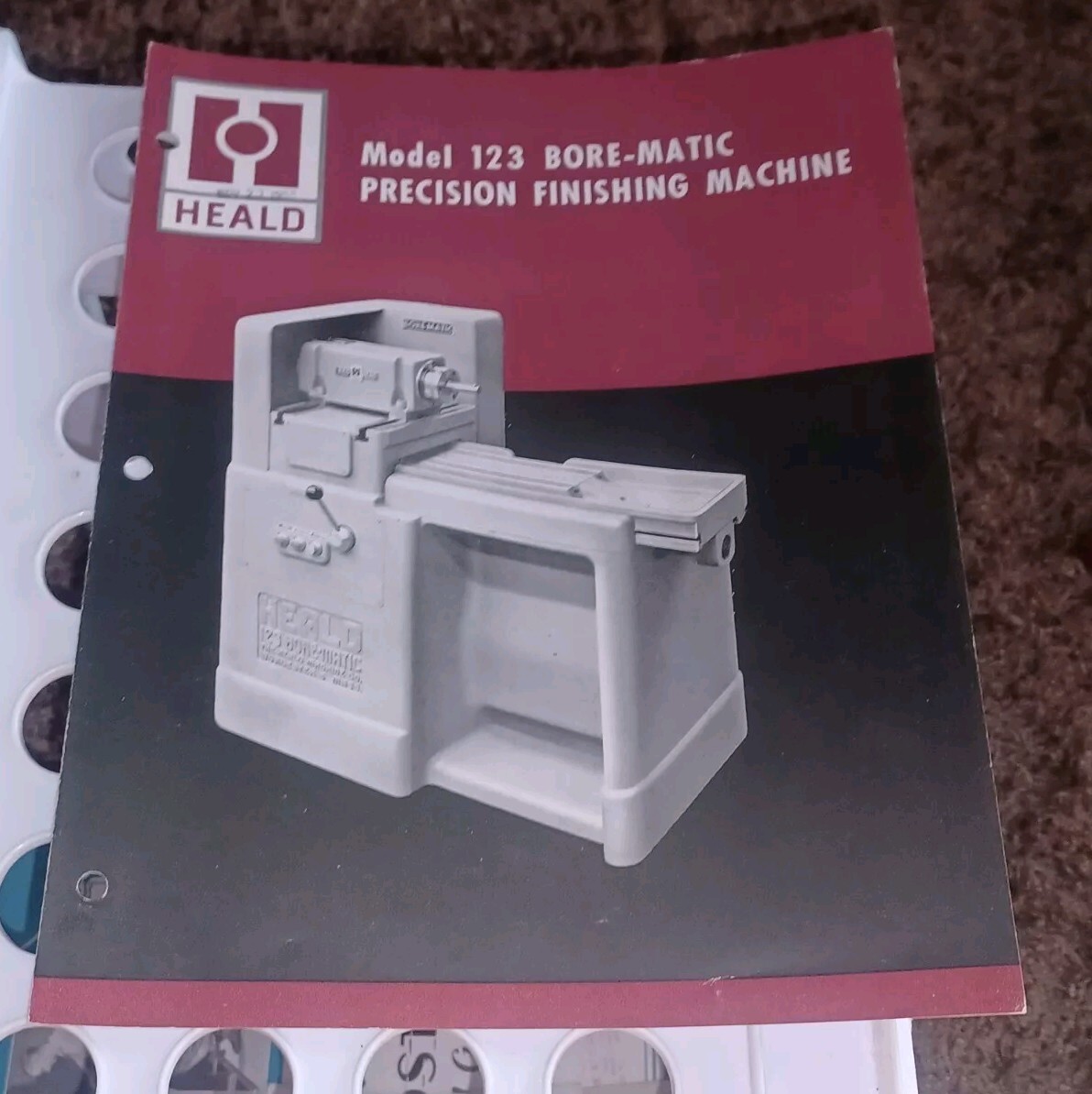 HEALD COMPANY Sales Catalog MODEL 123 BORE-MATIC PRECISION FINISHING MACHINES