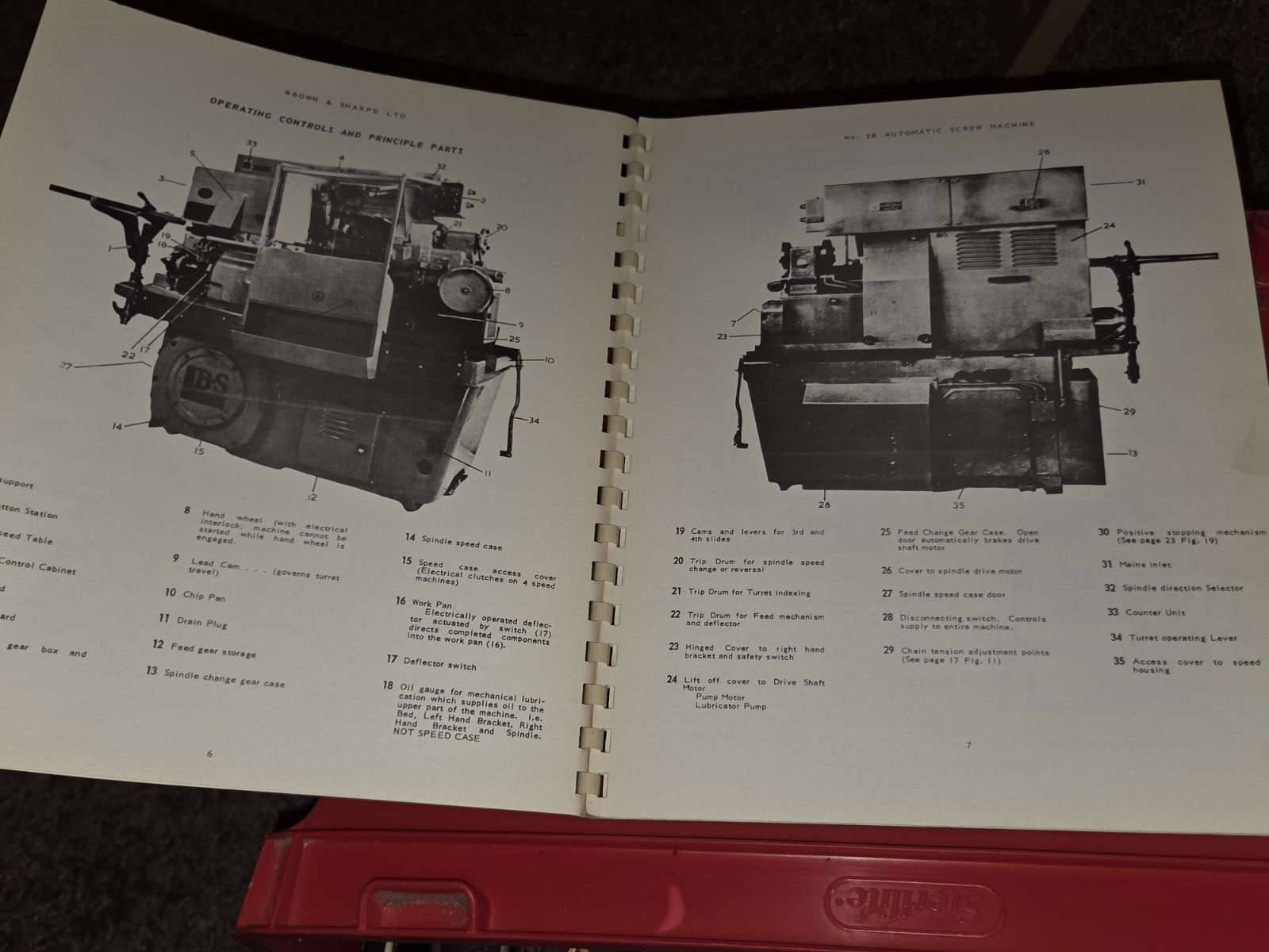 Brown & Sharpe Operation Maintenance Manual Book 2B Automatic Screw Machine OLD!