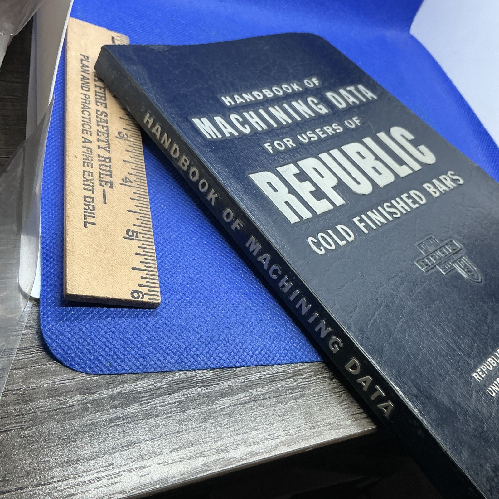 Republic Steel Machining Data For Cold Finished Bars Metals Book 1957 Ex. Cond.