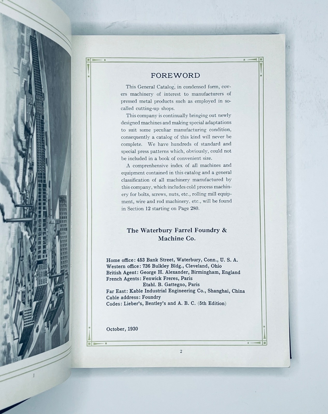 Waterbury Farrel Foundry Power Presses and Allied Equipment Catalog 1930