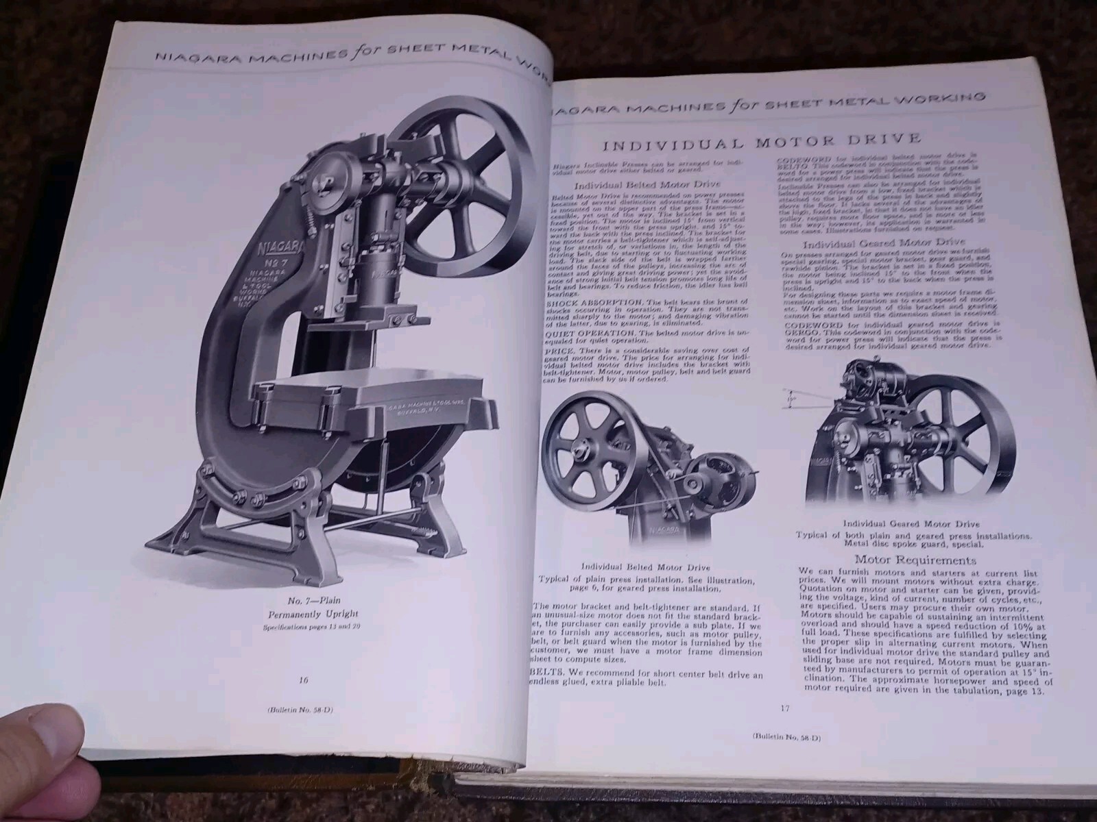 Niagara Machine & Tool Works Sales Catalog book PRESSES PUNCHES SHEARS Machinist