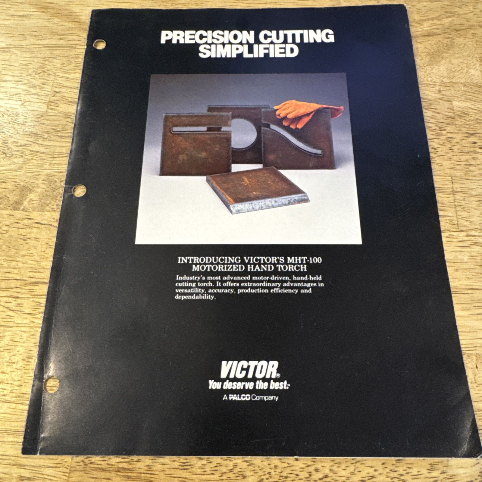 Victor Palco Company Precision Cutting Simplified Sales brochure 1985