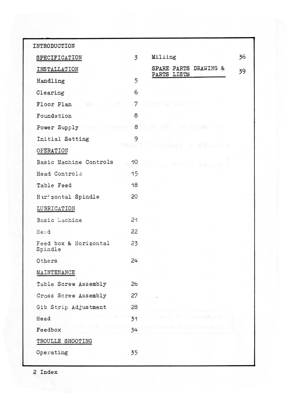 Jet JUM-1 & HVM-2 Horiz & Vert Mill Operator, Maintenance, & Parts Manual #1639