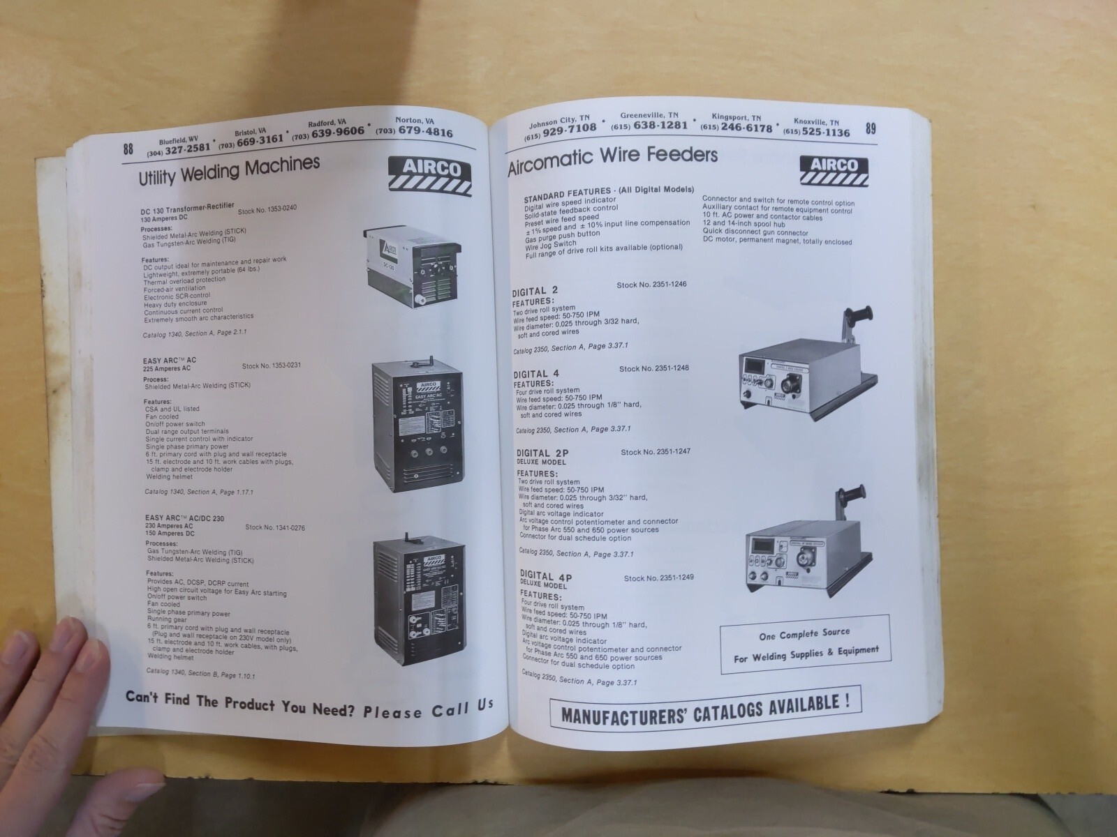 1986 Welding Products Of Kentucky, Inc. Product Manual-Catalog A