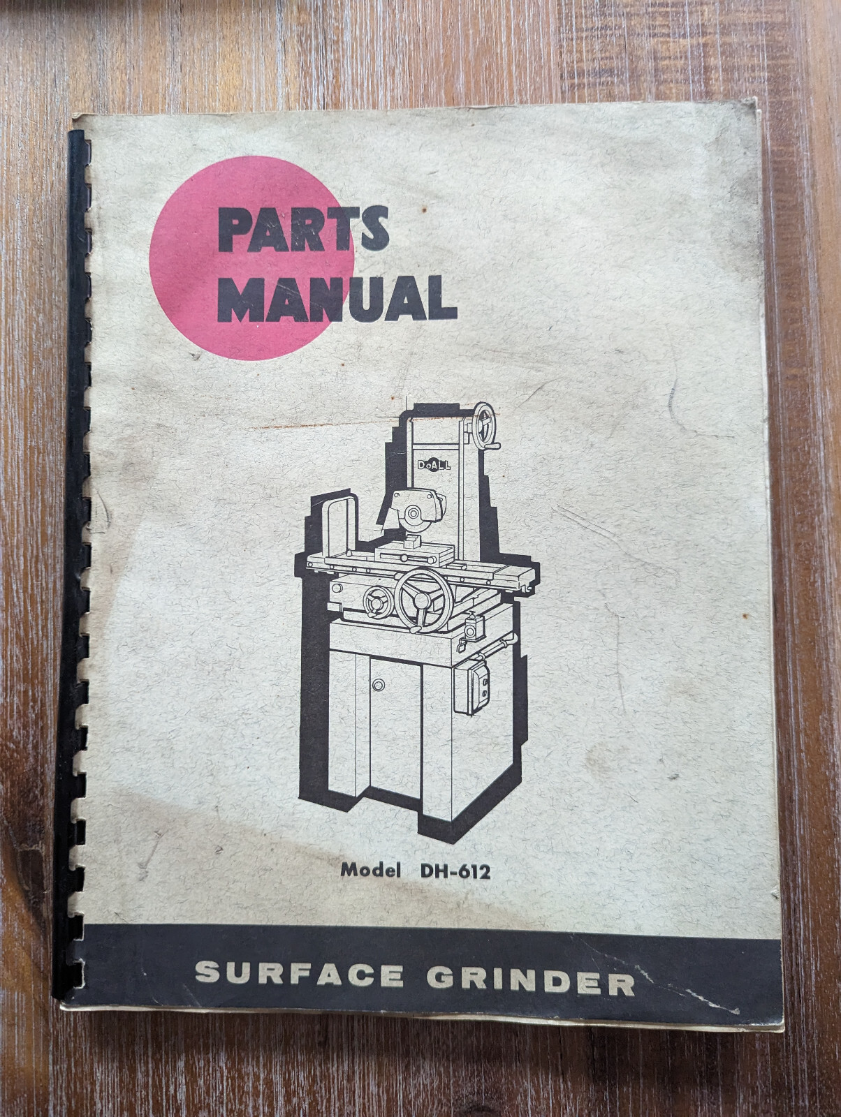 DoAll Surface Grinder Model DH-612 Parts Manual