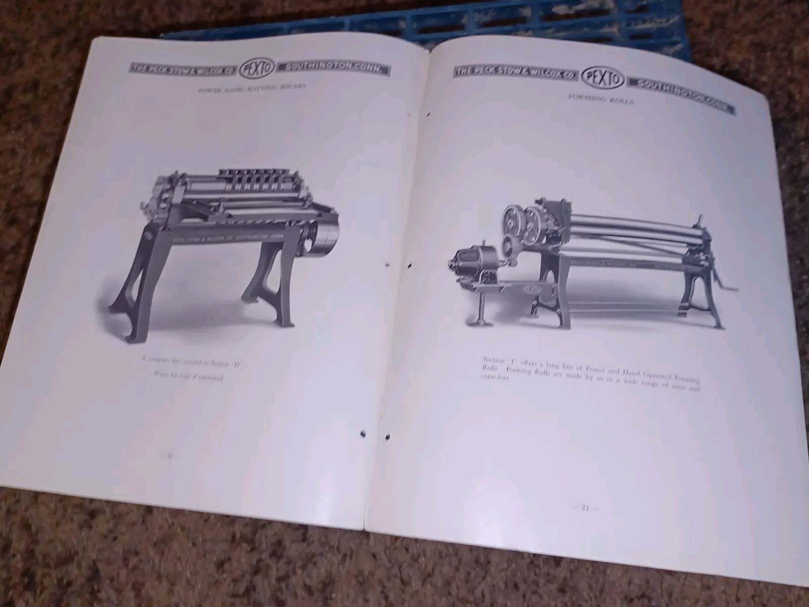 PEXTO Tool Catalog Bulletin PECK STOW WILCOX POWER SQUARING SHEARS Sheet Metal