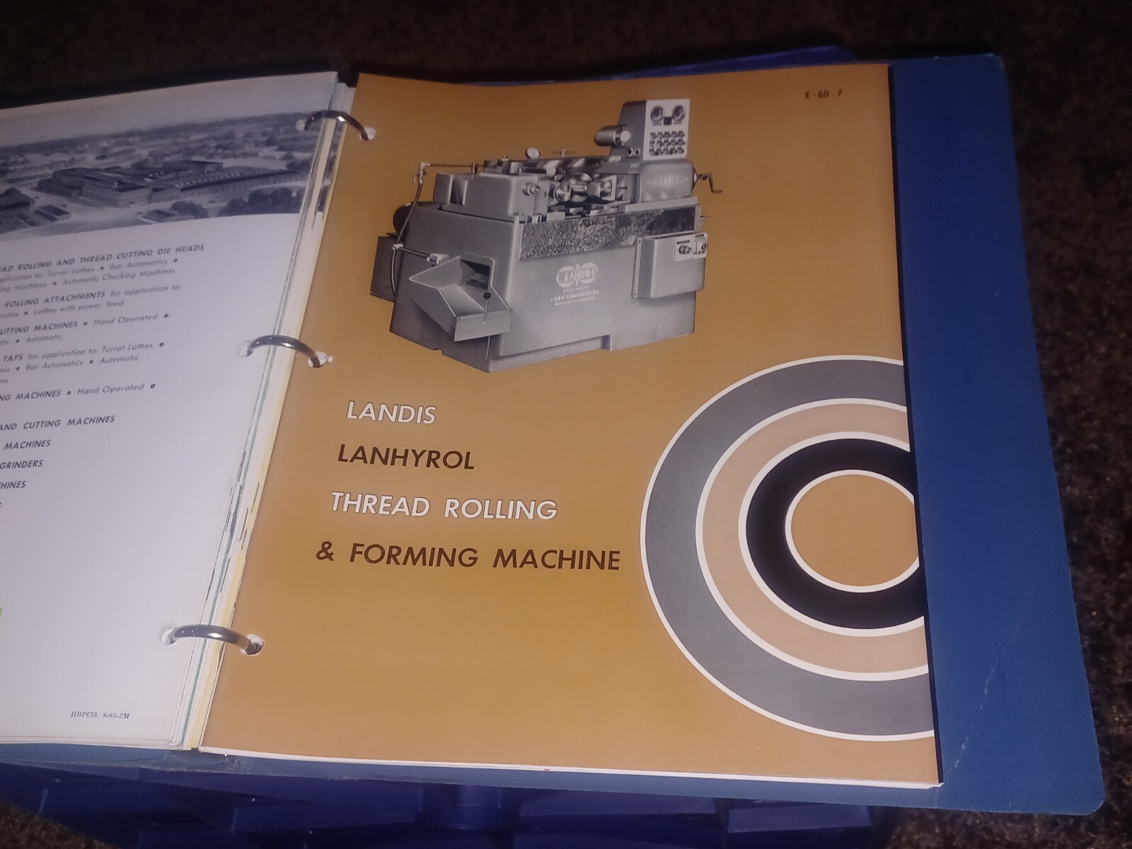 Landis Machine Tool Co THREADING EQUIPMENT Sales Catalog Lot Binder HUGE BOOK!