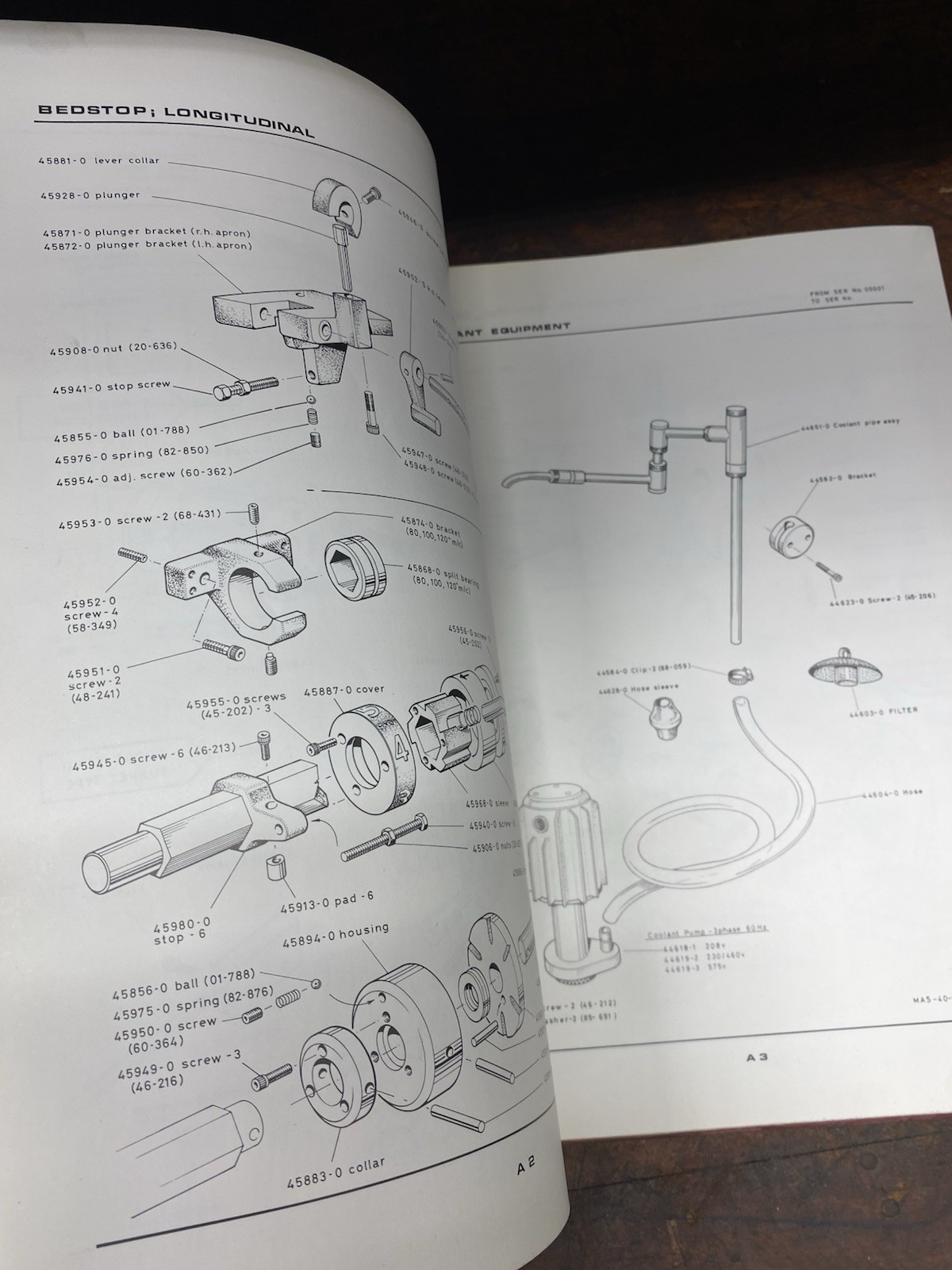 Clausing Colchester 21” Geared Head Lathes Instruction Parts Manual