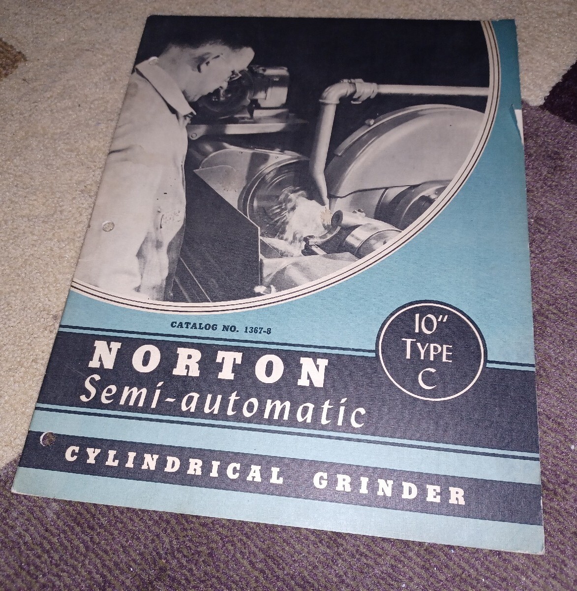 NORTON 10″ Type C Cylindrical Semi-automatic GRINDERS MACHINE SALES CATALOG BOOK