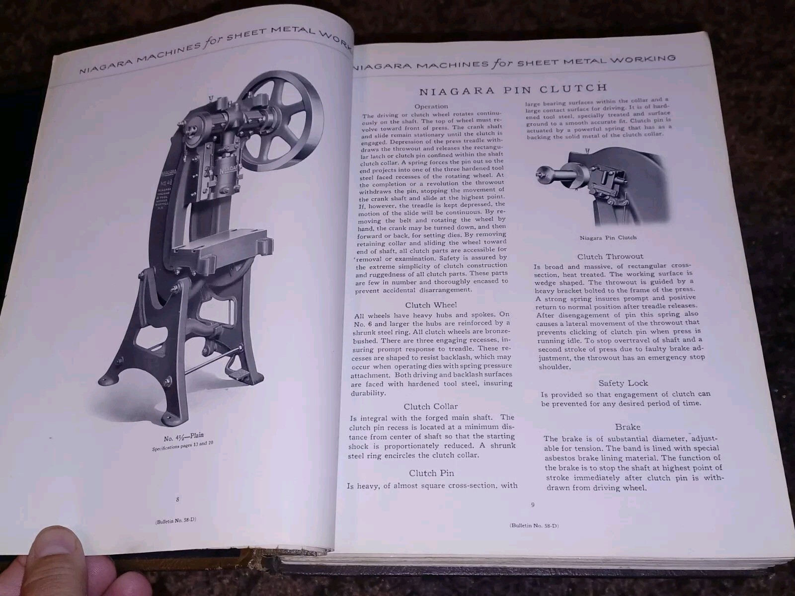 Niagara Machine & Tool Works Sales Catalog book PRESSES PUNCHES SHEARS Machinist