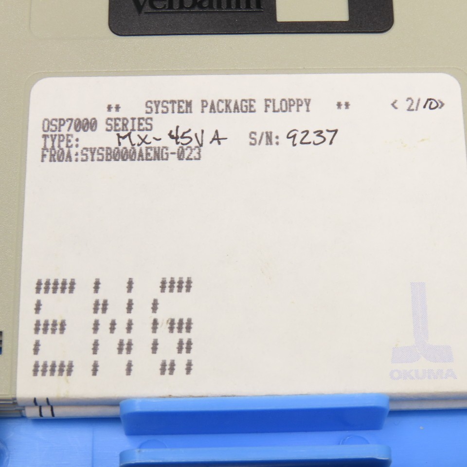Okuma MX-45VA OSP700M Programming Software 10 Diskette Library