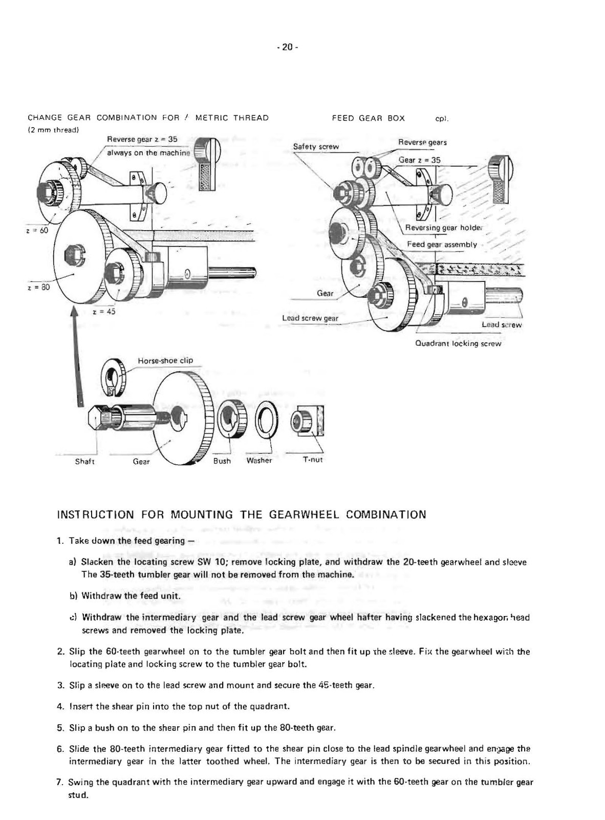 7, 7-L & V10 Metalworking Lathe Operator Instr. Manual Fits Emco Maximat Emcomat