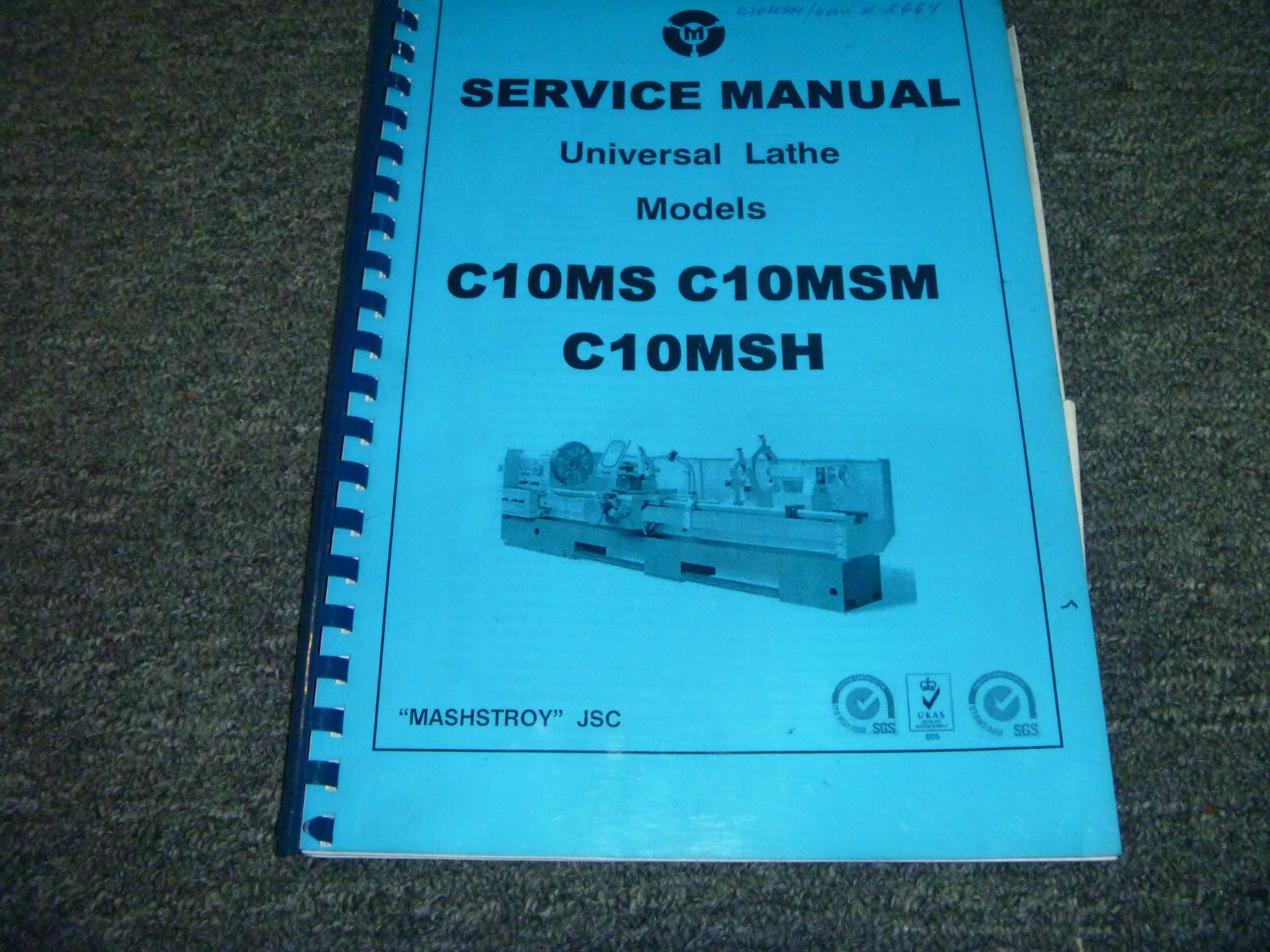 LION Mashstroy C10MS C10MSM C10MSH Universal Lathe Shop Service Repair Manual