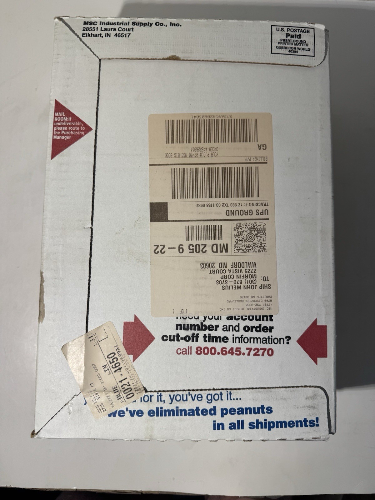 The Big Book MSC Industrial Supply Company 2006/2007 Factory Sealed Shipping Box