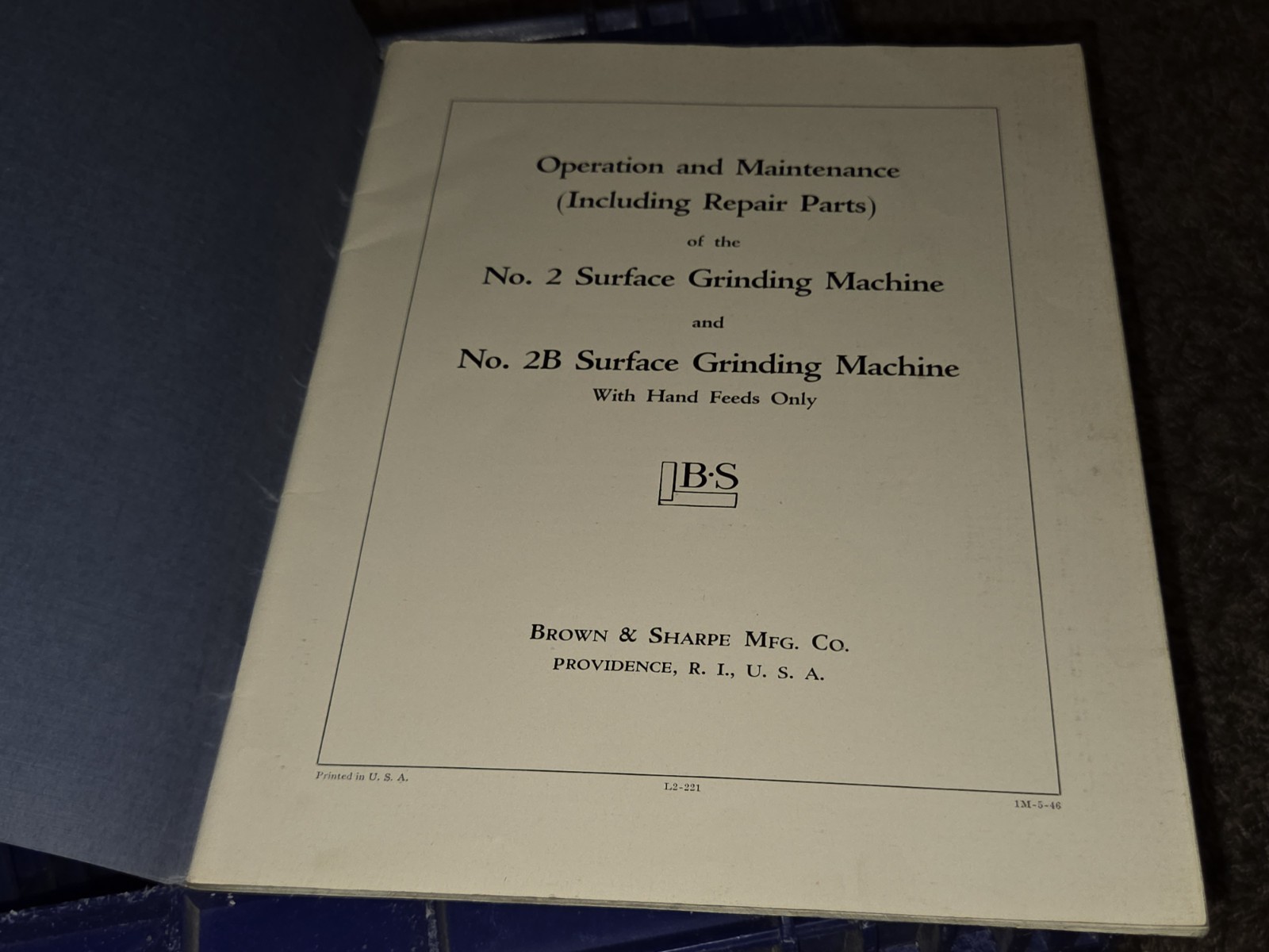 Brown & sharpe Repair Parts No.2 & 2B Surface Grinding Machine Tool MACHINIST!!