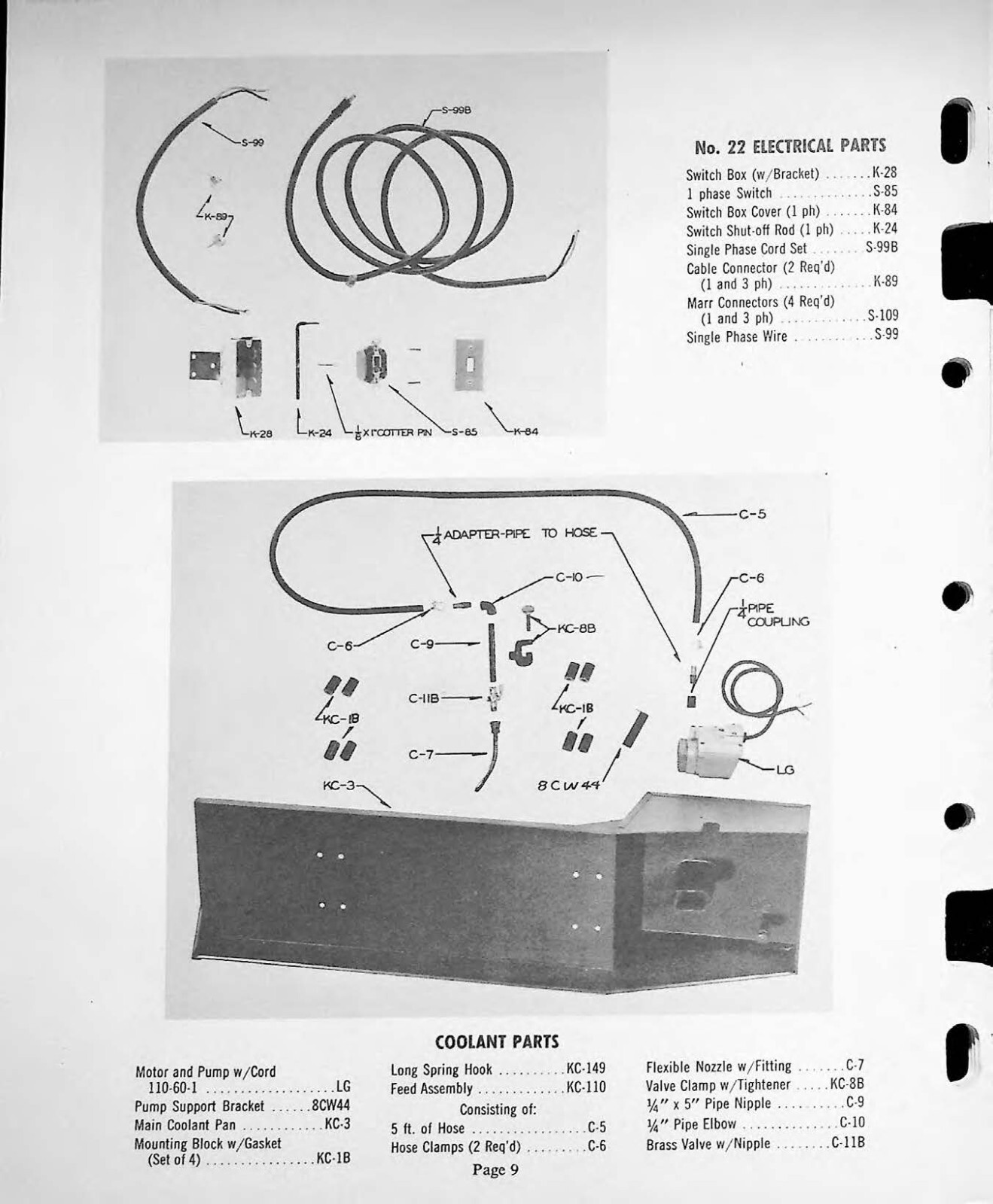 Service & Parts Manual Fits Kalamazoo Model 610 Horizontal Bandsaw