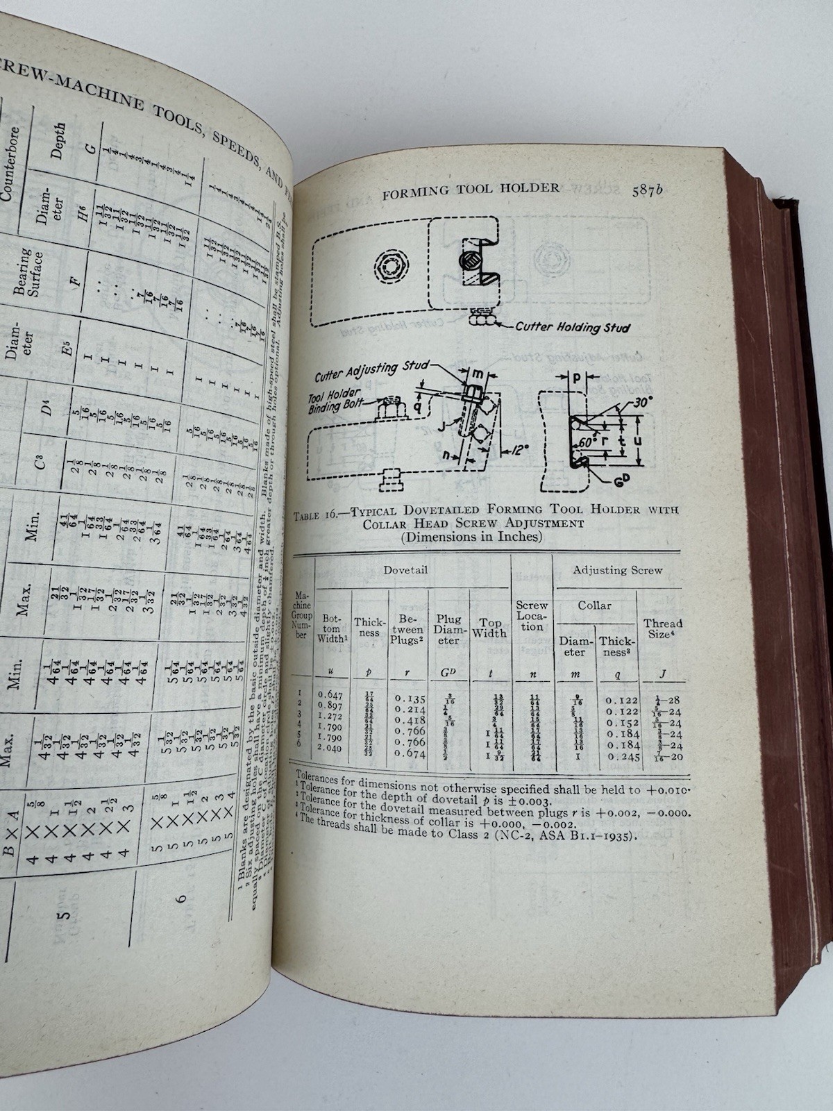 Vintage 1945 American Machinist Handbook Colvin & Stanley 8th Edition Guide