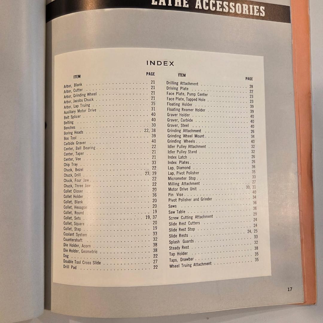 Vintage 1963 Levin Catalog, Lathes, Micro-Drilling & Radius Turning Machines