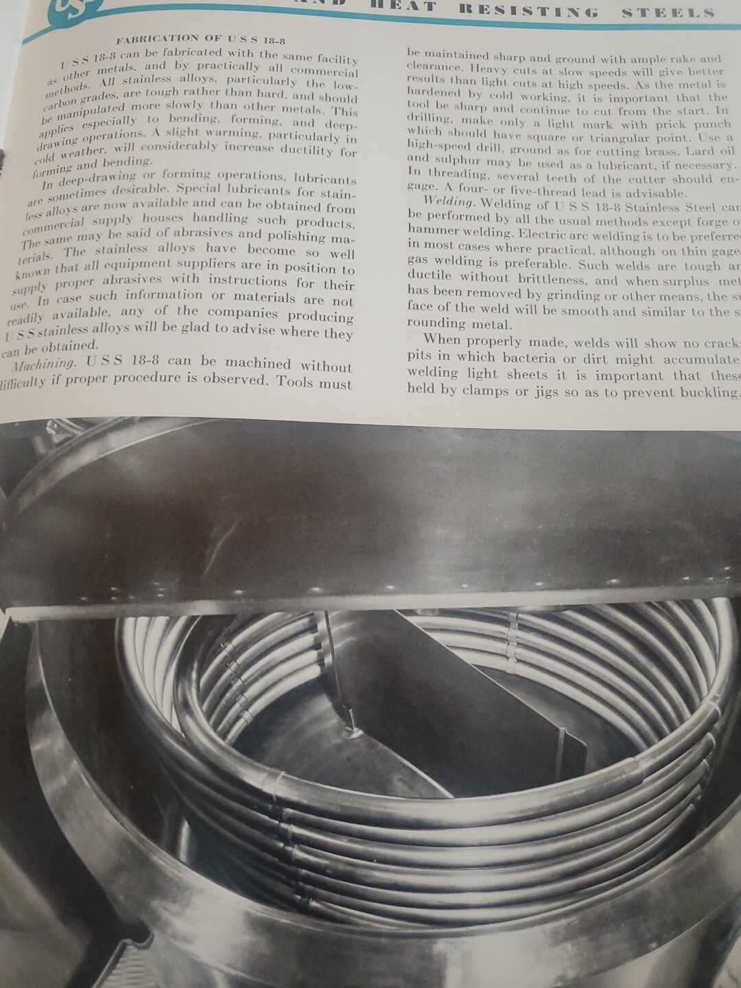 Food Handling advances with USS Stainless Steels Pittsburgh Pa Booklet O
