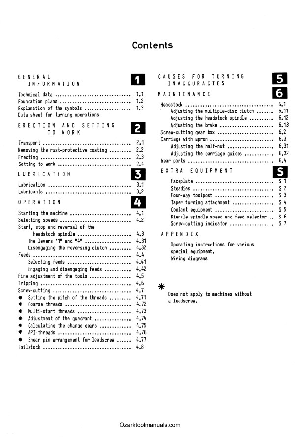 Heidenreich & Harbeck, Hamburg VDF E3 V3 Metal Lathes Owners Instructions Manual
