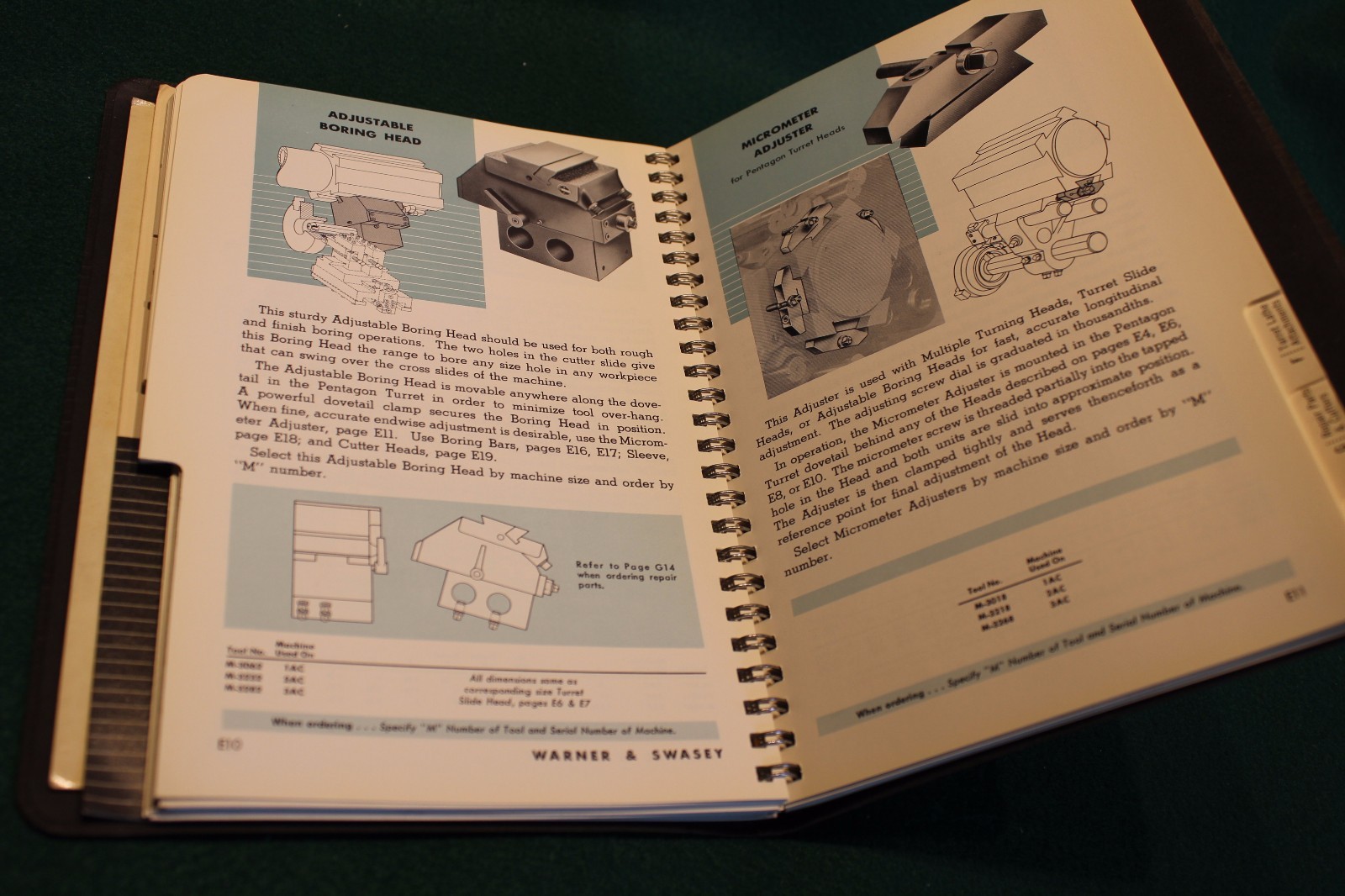 WARNER & SWASEY N59A Tool Manual 1st. edition NMint – FREE USA Shipping