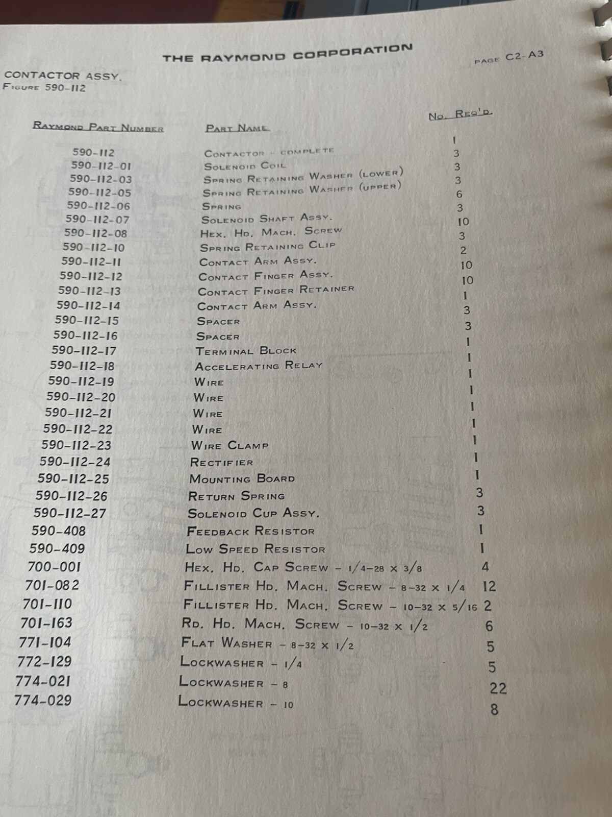 Raymond Corporation Customer Catalog for Electric Walkie Trucks