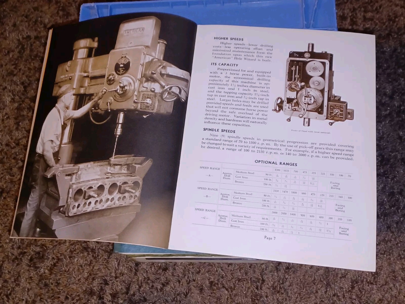 AMERICAN HOLE WIZARD Tool Works Company BULLETIN 305 LATHES RADIAL DRILL Catalog