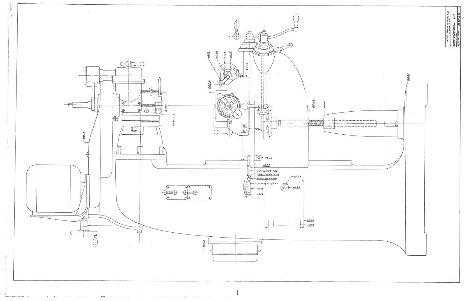 50 VERTICAL MILLING MACHINE OPERATOR & PARTS MANUAL FITS WELLS INDEX MODEL 50