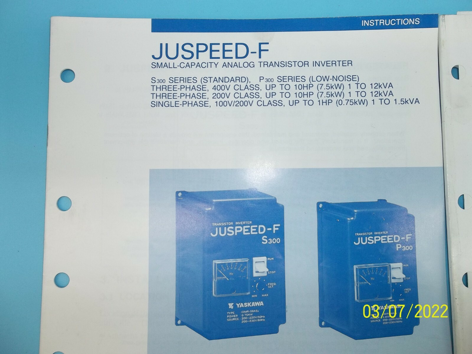 4 – YASKAWA Manuals (MS-496)