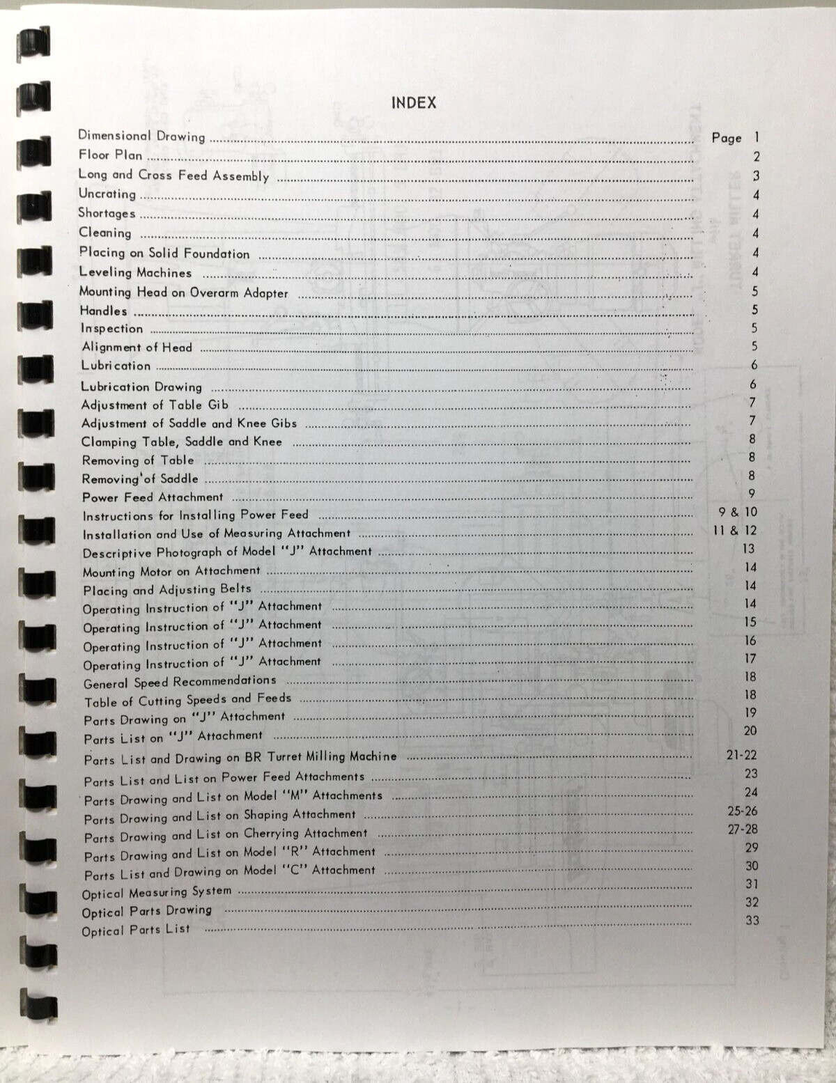 Bridgeport Machines Inc 1966 Operators Manual Turret Milling Mill