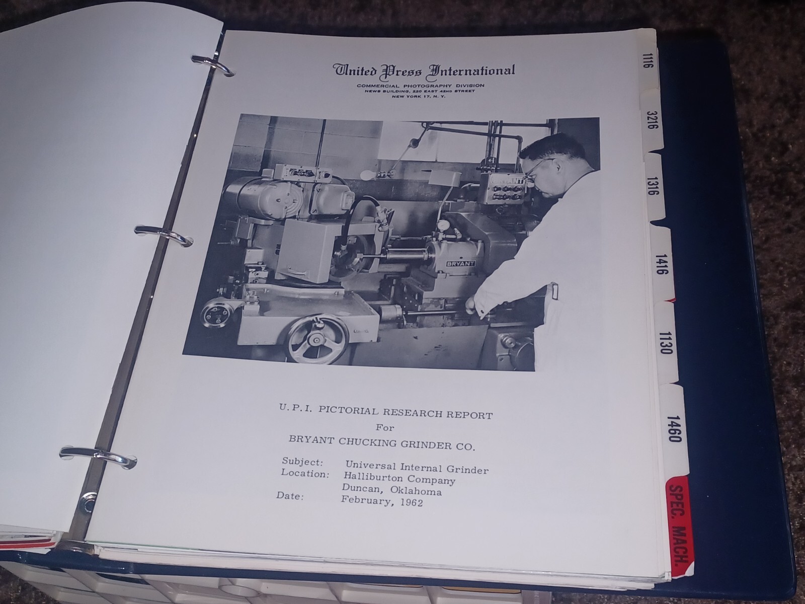 Bryant Chucking Grinder Company PRODUCT CATALOG LOT SALES BOOK Machinist Tools