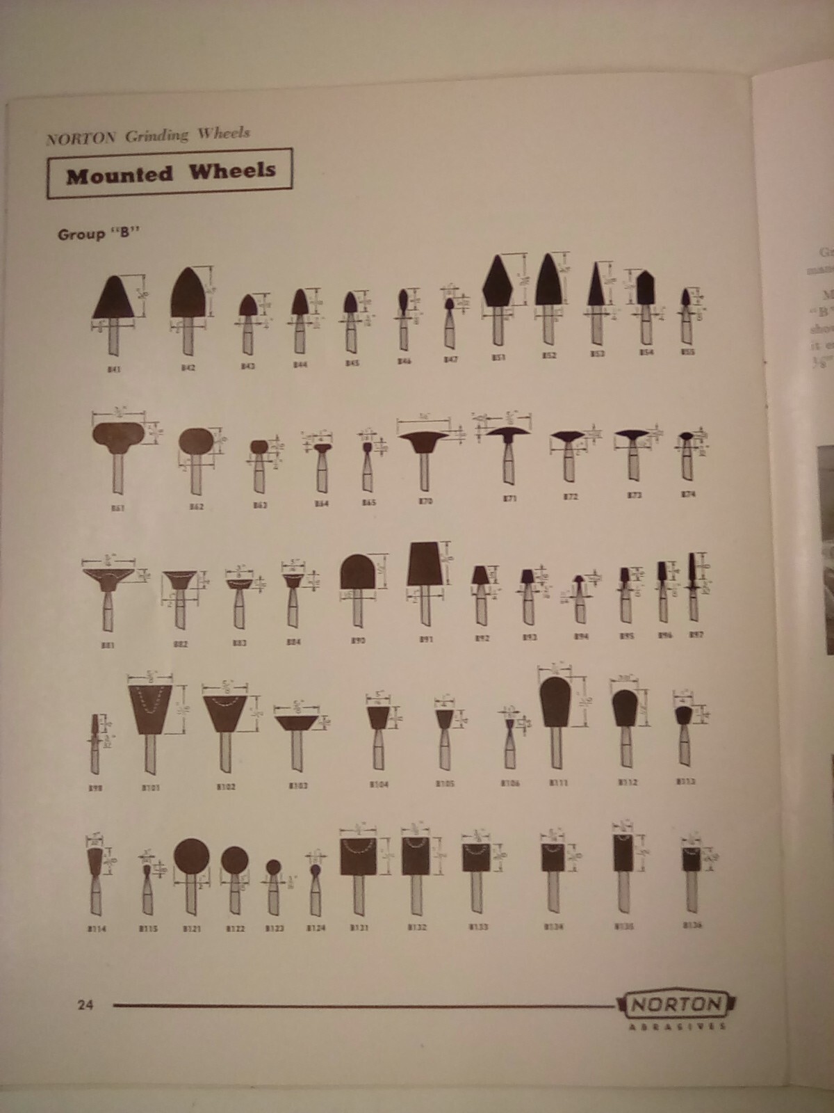 Vin. Norton Grinding Wheels & Adhesives Catalog 1052