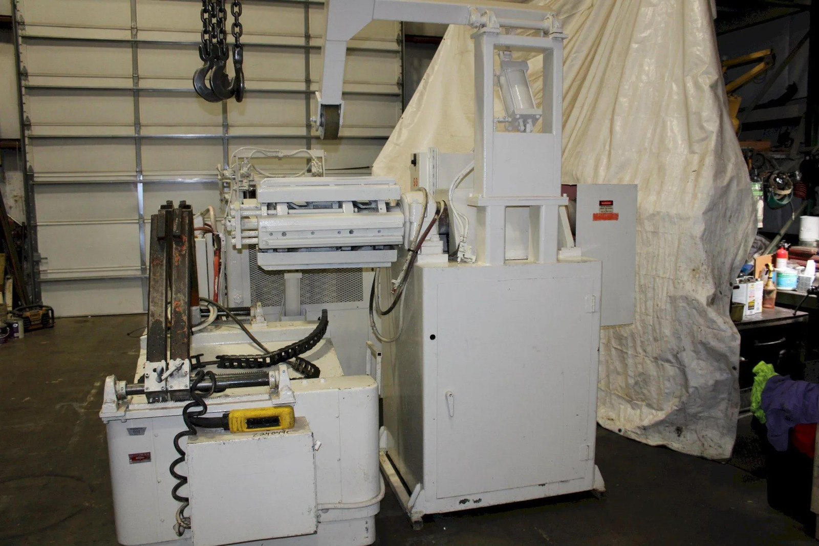 10,000 LB X 20″ X .175″ ROWE UNCOILER AND STRAIGHTENER WITH COIL CAR