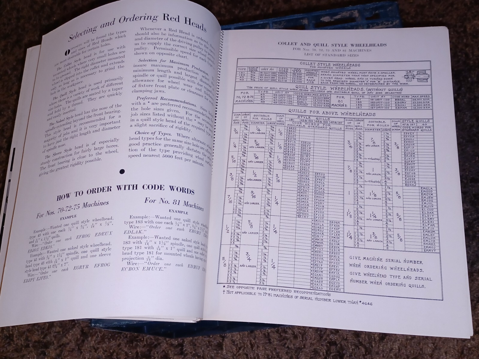 HEALD COMPANY Precision GRINDING BORING Borizing MACHINES CATALOG BOOK Issue 2