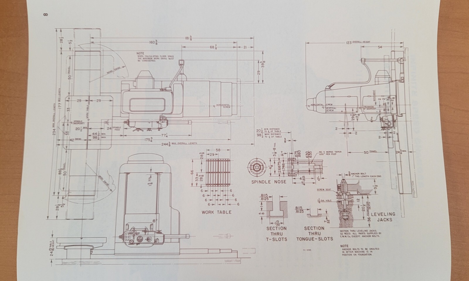 Cincinnati Milling Machine Equa-Poise Horizontal Drilling Machine Brochure