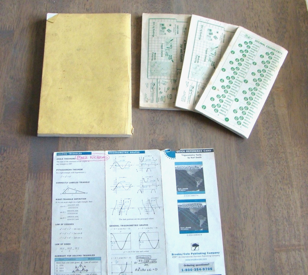 Machinists Reference Lot- Trigonometry – Carr Lane Multipliers- Pocket Booklet