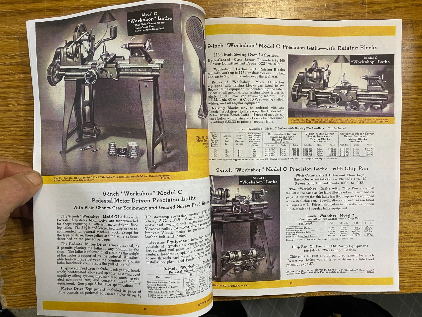 Instruction Manual Fits South Bend Lathe #50 – 9″ Workshop Precision Lathes 1939