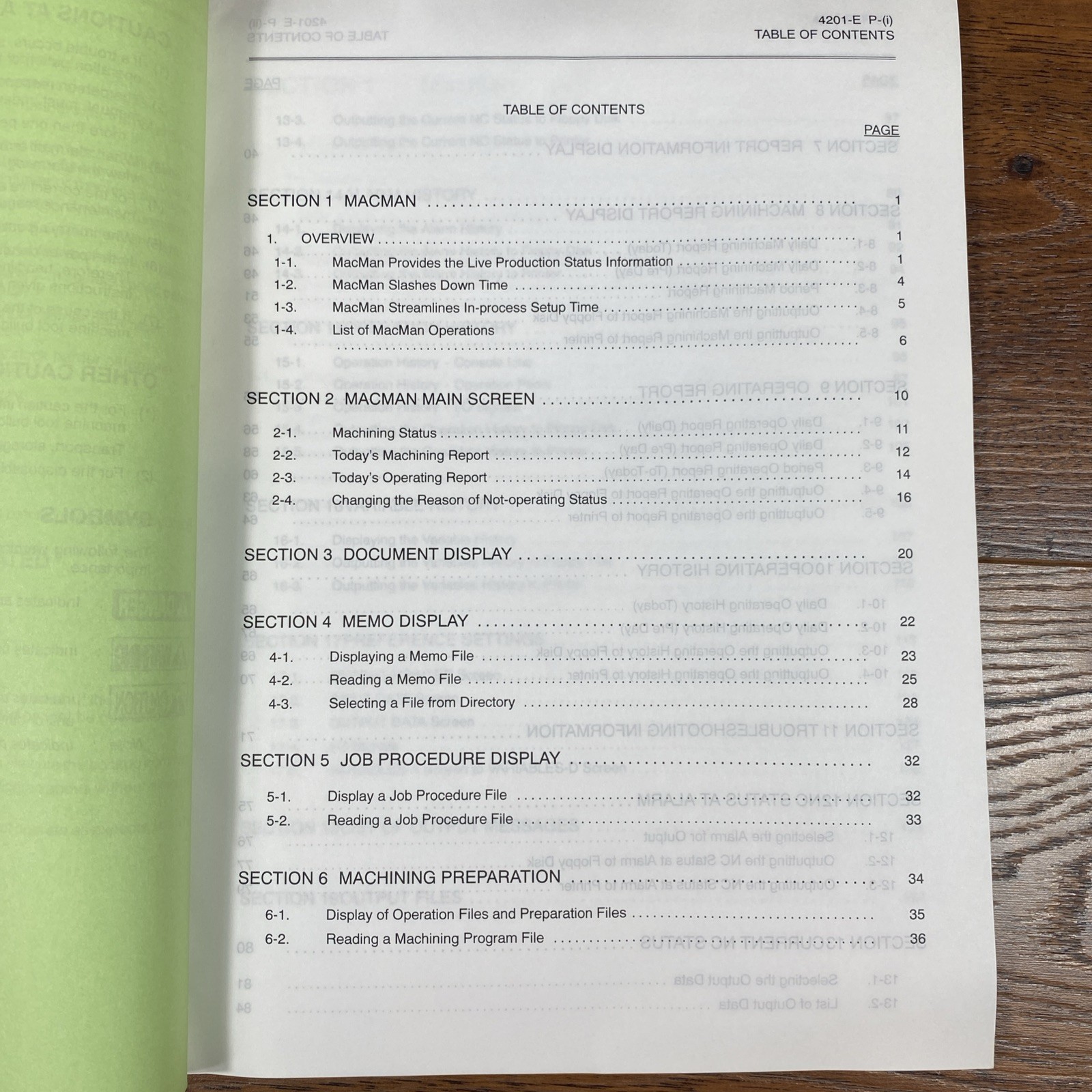 Okuma CNC Systems OSP-U100 OSP-U10 Mac Man Manual 1st Edition Pub No 4201-E 1998