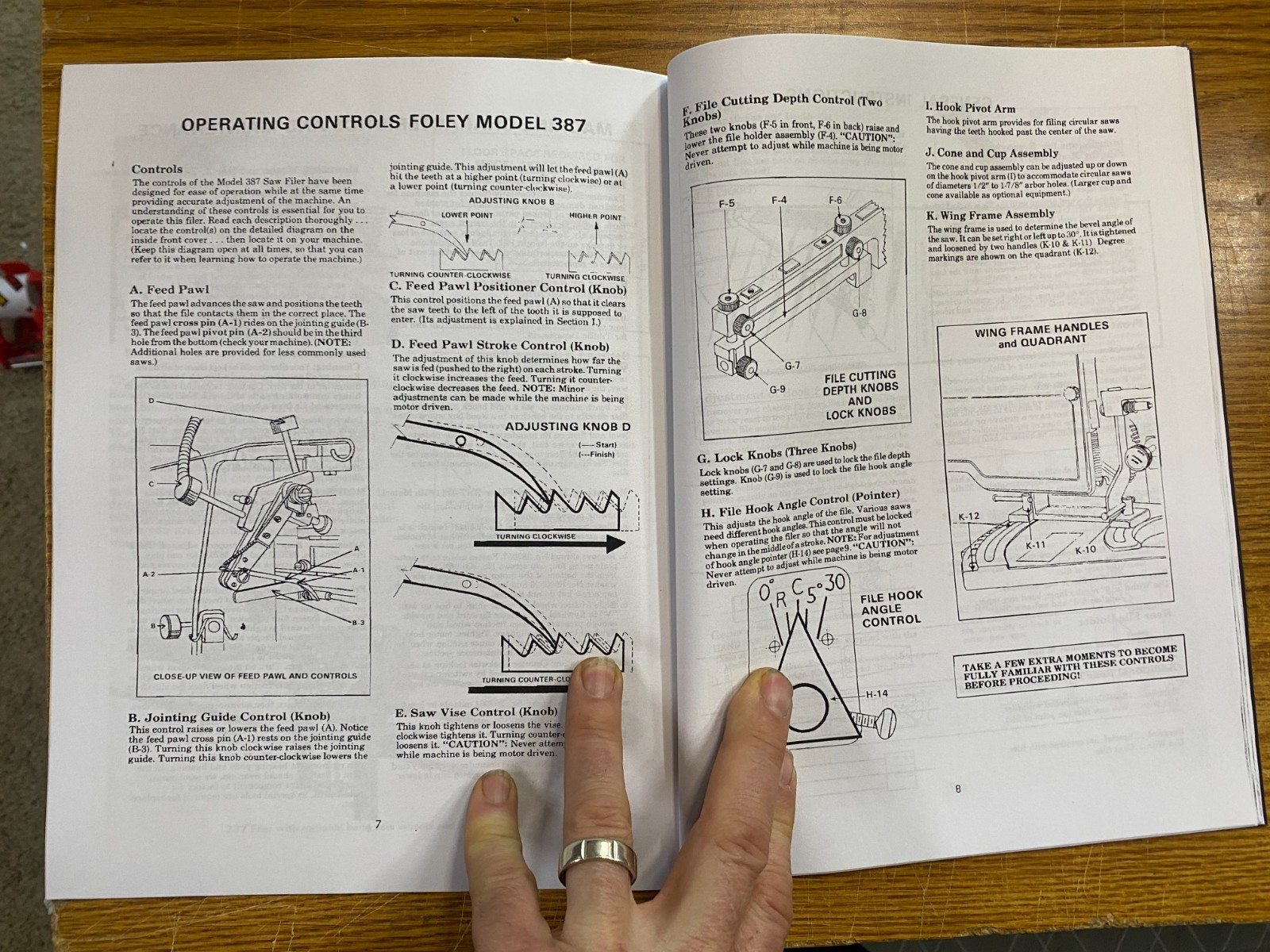 378 Automatic Saw Filer Owners Operator Manual Fits Foley Belsaw Model 387 FB40