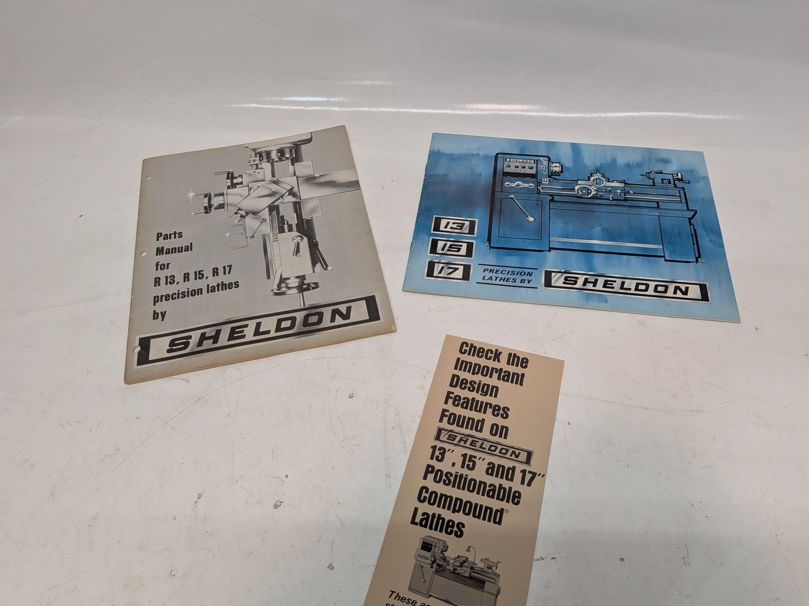 Sheldon R13 R15 R17 Precision Lathe Parts Manual Brochure Lot as shown