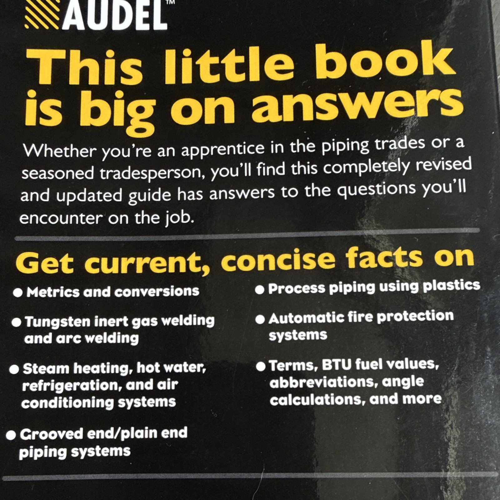 Audel Pipefitter’s & Welder’s Pocket Manual 2nd Ed Welding