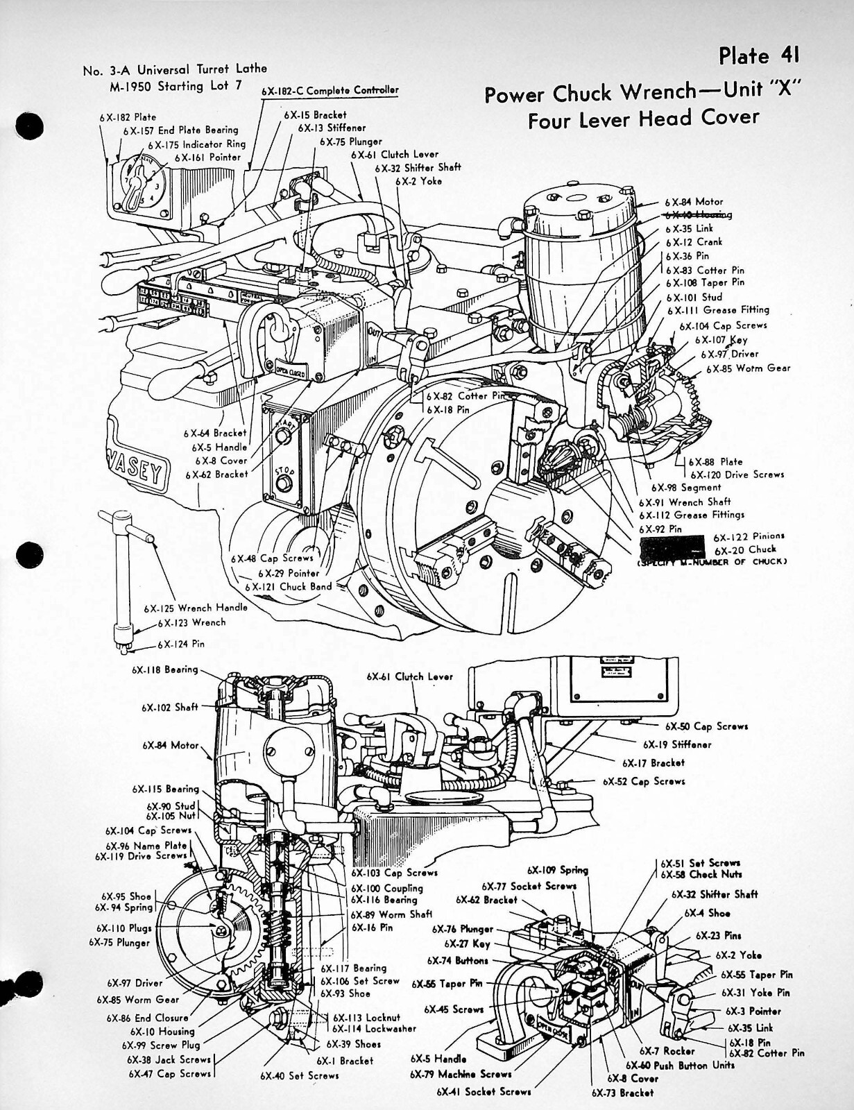 3 Turret Lathe Parts Manual Fits Warner & Swasey No. 3-A, Model M-1950 SW18