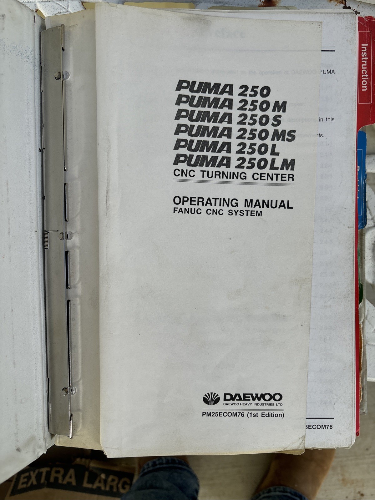 Daewoo Puma 250m Operating Manual