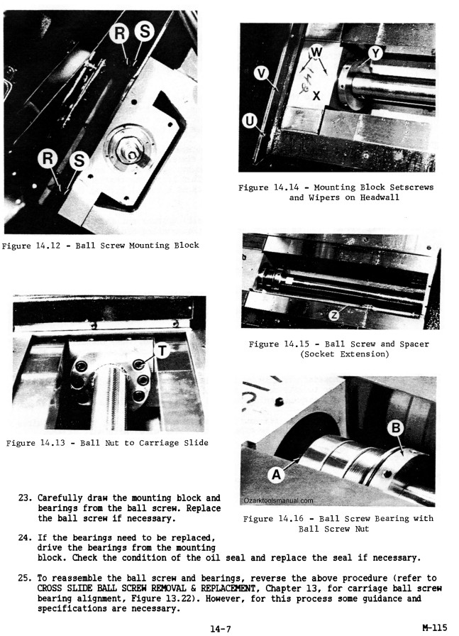 HARDINGE SuperSlant CNC Metal Lathe Service & Maintenance Rebuild Manual 1356