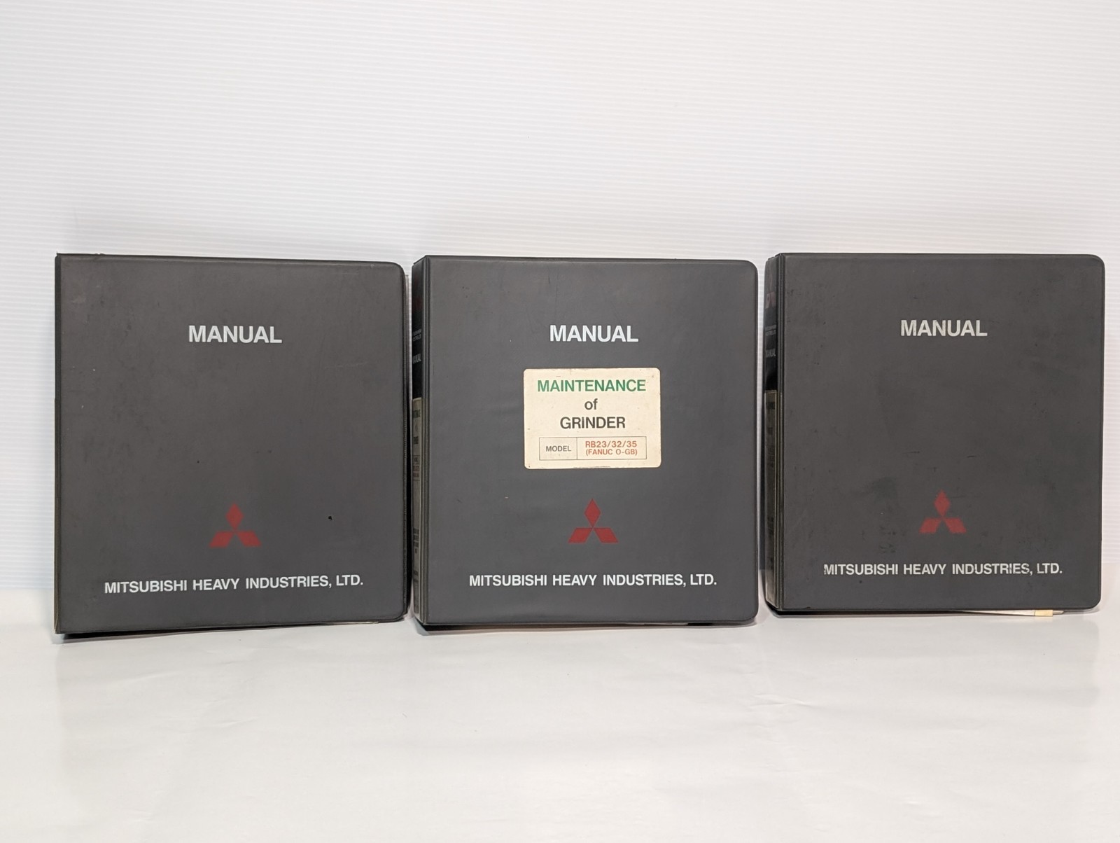 Lot of 3: Mitsubishi/ Fanuc Maintenance Manuals for RB23/32/35, O-GB CNC Grinder