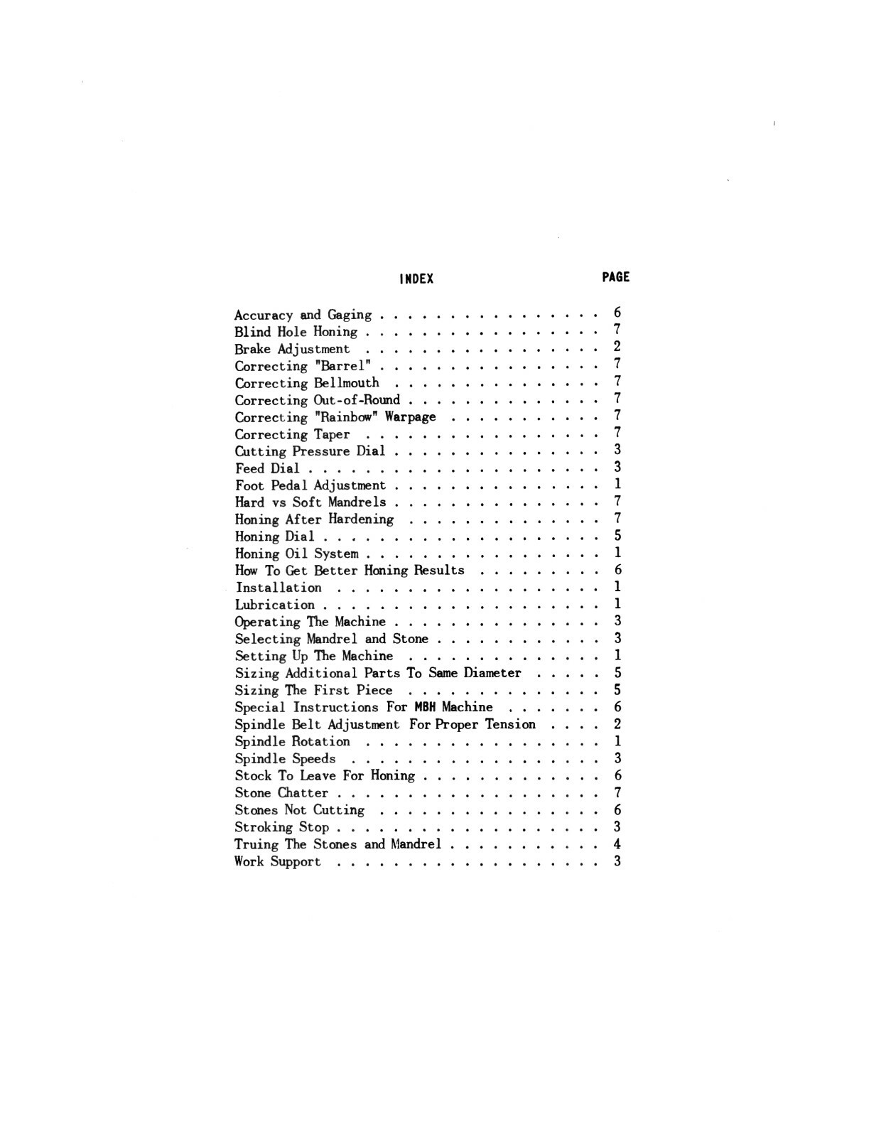 Sunnen MBB-1290D Precision Honing Machine Operating Instructions Manual #1671